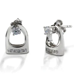 Kelly Herd Stud Earrings W/ Small English Stirrup Jackets