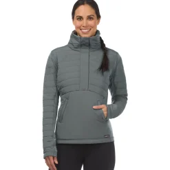 Women Kerrits Hoofprint Quilted Pullover Jacket