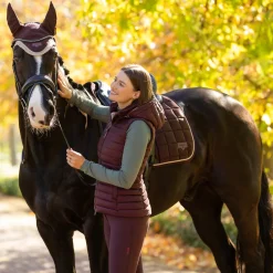 Women LeMieux Rose Hooded Puffer Vest