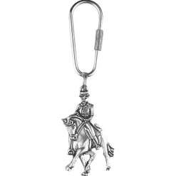 Loriece Pewter Dressage Horse Keychain