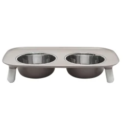 Messy Mutts Elevated Double Feeder Adjustable Height Dog Bowl
