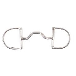 Metalab Copper Inlay Ported Dee Ring Snaffle Bit W/ Hooks