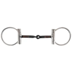 Metalab Fixed Ring Sweet Iron Snaffle W/ Copper Inlay