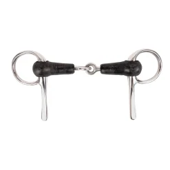 Metalab Half Cheek Rubber Snaffle Bit