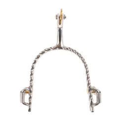 Metalab Twisted Stainless Steel Western Spurs - Men's
