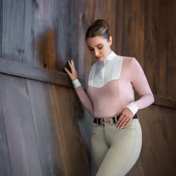 Nikara Emilia Pleat Bib Long Sleeve Show Shirt