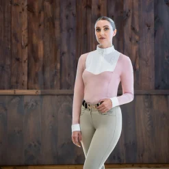 Nikara Emilia Pleat Bib Long Sleeve Show Shirt