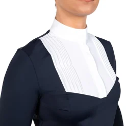 Nikara Emilia Pleat Bib Long Sleeve Show Shirt