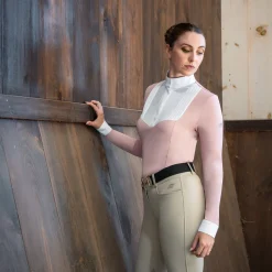 Nikara Emilia Pleat Bib Long Sleeve Show Shirt