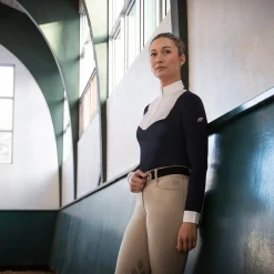 Nikara Emilia Pleat Bib Long Sleeve Show Shirt