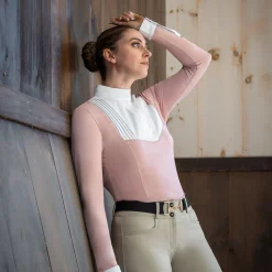 Nikara Emilia Pleat Bib Long Sleeve Show Shirt