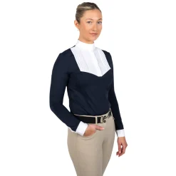 Nikara Emilia Pleat Bib Long Sleeve Show Shirt