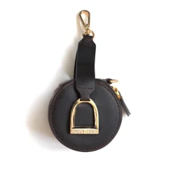 Oakbark & Chrome Stirrup Accessory Keeper