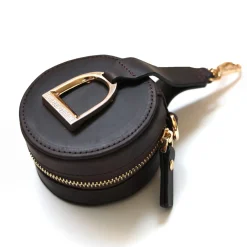 Oakbark & Chrome Stirrup Accessory Keeper