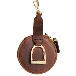 Oakbark & Chrome Stirrup Accessory Keeper