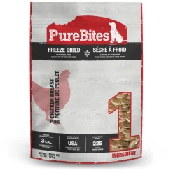 PureBites Freeze Dried Chicken Dog Treats 175 g