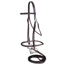 Tough1 Raised Draft Horse Snaffle Bridle