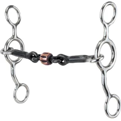 Reinsman Junior Cow Horse Bit W/ Dog Bone Roller