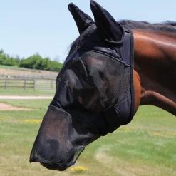 Shedrow Fly Mask W/ Ears & Nose Cover
