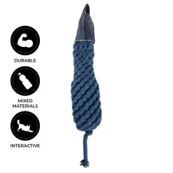 Shedrow K9 Blue Jay Rope & Water Bottle Dog Toy