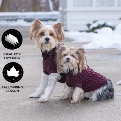 Shedrow K9 Brentwood Cable Knit Dog Sweater