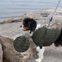Shedrow K9 Brentwood Cable Knit Dog Sweater