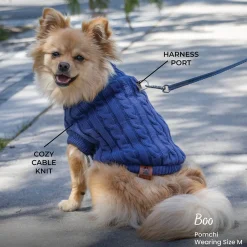 Shedrow K9 Brentwood Cable Knit Dog Sweater