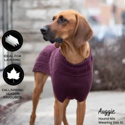 Shedrow K9 Brentwood Cable Knit Dog Sweater Plus