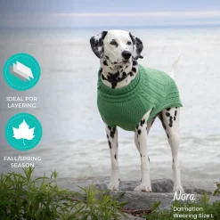 Shedrow K9 Brentwood Cable Knit Dog Sweater Plus