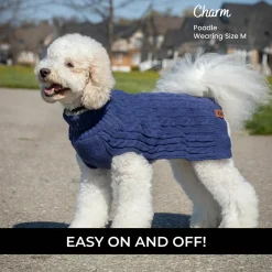 Shedrow K9 Brentwood Cable Knit Dog Sweater Plus