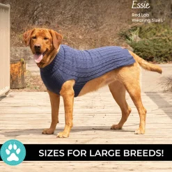 Shedrow K9 Brentwood Cable Knit Dog Sweater Plus