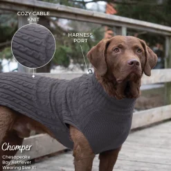 Shedrow K9 Brentwood Cable Knit Dog Sweater Plus