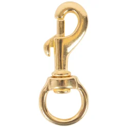 Shedrow Overcheck Swivel Brass Snap