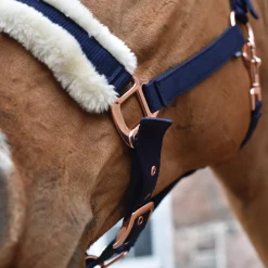 Shedrow Rose Gold Sheepskin Lined Halter