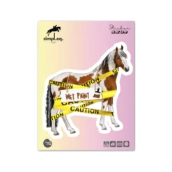 Simpl.Eq. Caution Medium Sticker