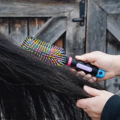 Professional's Choice Tail Tamers Curved Handle Rainbow Brush
