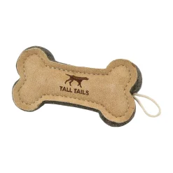 Tall Tails Natural Leather & Wool Bone 15 cm