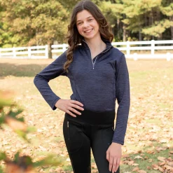 Kids TemTeq Elisa Quarter Zip Performance Shirt - Kids'