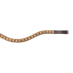 Val du Bois Gold Crystal Wave Browband
