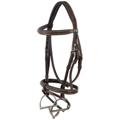 Val du Bois Padded Fancy Stitched Bridle W/ Removable Flash