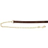 Weaver Leather Lead W/ 76 cm Brass Plated Chain