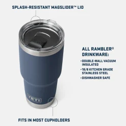 YETI Rambler Tumbler W/ Magslider Lid 887 mL
